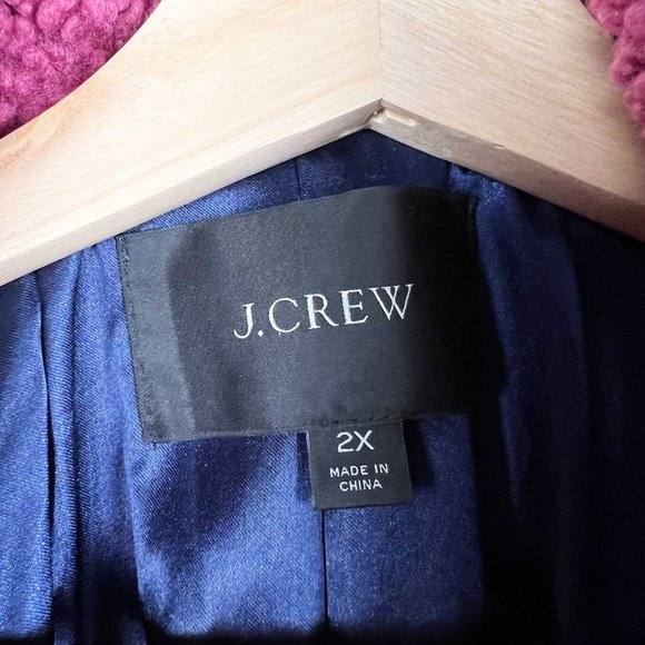 J. Crew Teddy sherpa winter coat in dark rose - Picture 9 of 11
